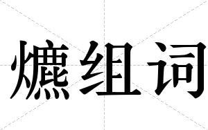 爊组词