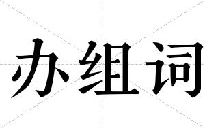 办组词 办组词
