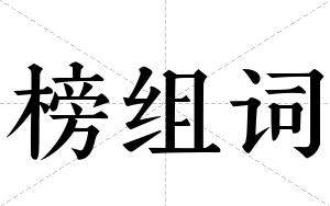 榜组词 榜组词