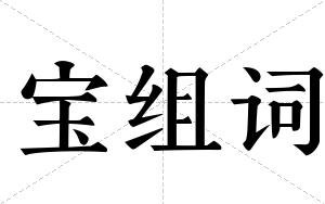 宝组词 宝组词