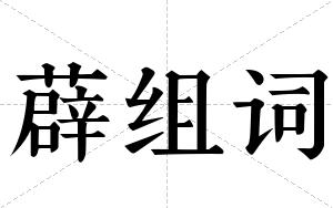 薜组词