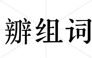 辧组词