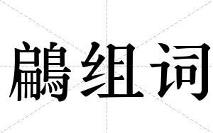 鶣组词