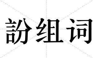 訜组词