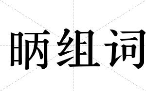 昞组词