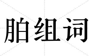 胉组词