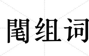 閐组词