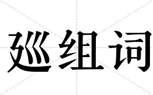 廵组词