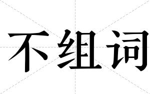 不组词 不组词