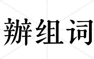 辦组词