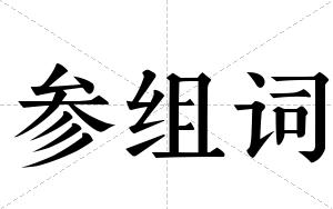 参组词 参组词