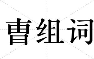曺组词
