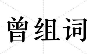 曾组词 曾组词